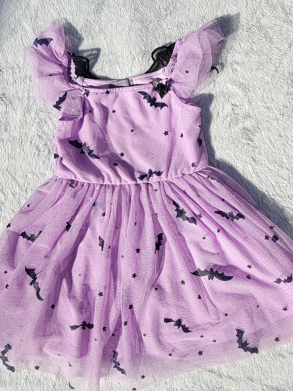 Lavender Bat Tulle Dress Kids Costume